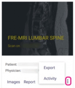 Snippet from DICOM