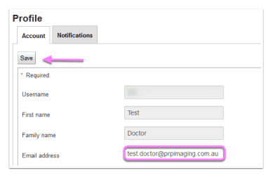 Snippet of Inteleviewer's account settings