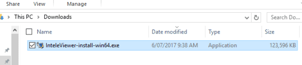 Snippet of Windows PC installer file 