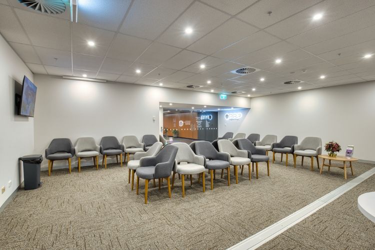 waiting room with chairs