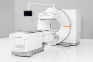 Photo of a nuclear medicine scanner